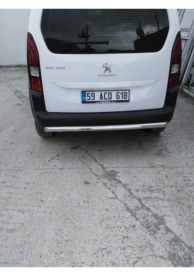 Opel Combo 2019-2025 Arka Tampon Koruma Demiri - Silindirli - 60 - Guard Straıght B