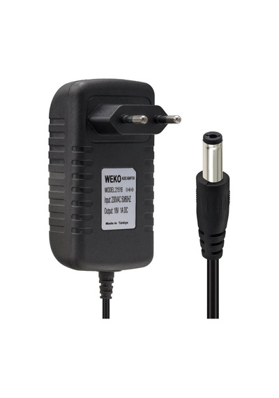 Weko 18 Volt - 1 Amper 5.5 2.5 Uçlu Yerli Üretim Priz Tipi Adaptör-2818