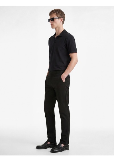 Koton Viskon Karışımlı Cepli Slim Fit Kumaş Pantolon Siyah 6sam40079hw