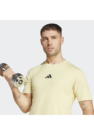 Adidas Je8239 Power 3s Tee Erkek T-shirt SARI