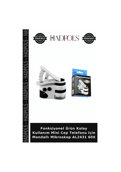 Fonksiyonel Ürün Kolay Kullanım Mini Cep Telefonu Için Mandallı Mikroskop Al2431 60x