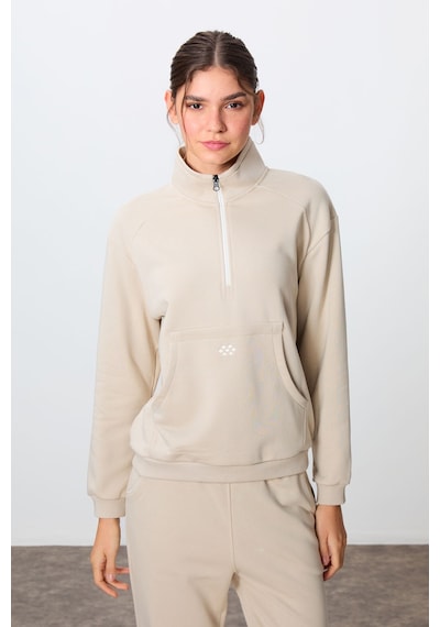 Tommy Life Bej Kompakt Pamuklu Kalın Pürüzsüz Dokulu Dik Yaka Oversize Fit Kadın Eşofman Takım - 95342 Bej Tommy Life Bej Kompakt Pamuklu Kalın Pürüzsüz Dokulu Dik Yaka Oversize Fit Kadın Eşofman Takım - 95342 Bej