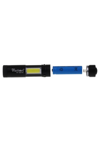 Mini Güçlü Şarjlı Pilli El Feneri Çok Fonksiyonlu Watton Wt-022 N11.12856 Siyah