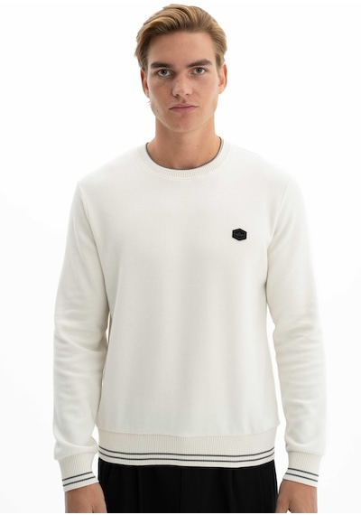 AR-MA Arma Erkek Basic Regular Fit Selanik Kumaş Bisiklet Yaka Sweatshirt Kazak 001