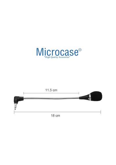 3.5 Mm 3 Boğum Mini Esnek Telefon Notebook Laptop Mikrofon - Al2659
