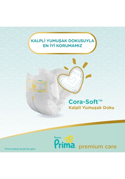 Prima Bebek Bezi Premium Care 2 Beden 2 x 60 Jumbo Paket 120 Adet 2'li