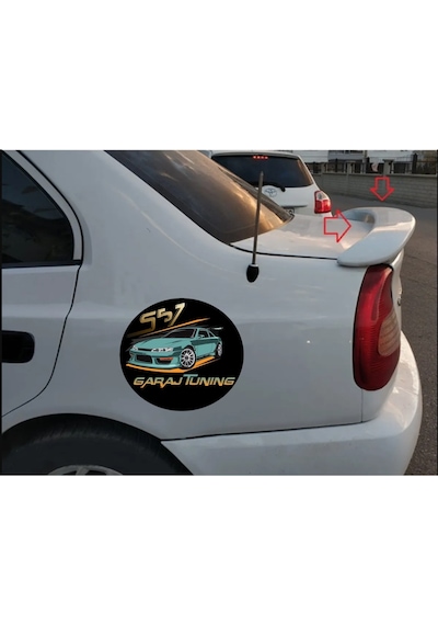 Hyundai Accent 1 Yumurta Kasa Işıklı Bagaj Spoyler Fiberglass Boyasız