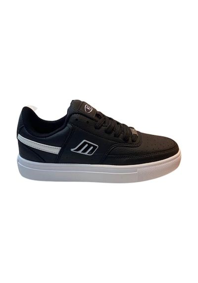 M.p. 232-1291 Zn Siyah-beyaz Cilt Sneaker Ayakkabı - 36 Siyah
