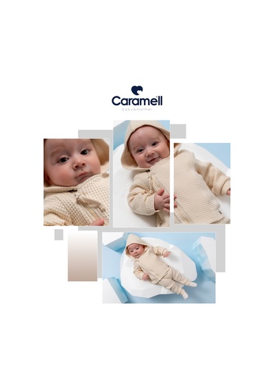 Caramell Barbosa Soft Teddy 3'lü Takım 3-6ay/6-9ay/9-12ay/12-18ay Tku1863 Yeni Sezon Ekru