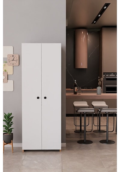 150 Cm 2 Kapaklı 5 Raflı Çok Amaçlı Mutfak Dolabı Kiler Düzenleyici Organizer Ve Erzak Dolabı Beyaz - Atlantik Çam 150 Cm 2 Kapaklı 5 Raflı Çok Amaçlı Mutfak Dolabı Kiler Düzenleyici Organizer Ve Erzak Dolabı Beyaz - Atlantik Çam