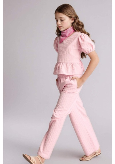 Defacto Wıde Leg Pamuklu Pantolon Kız Çocuk H5248a826smpn693 Pembe-pn693 Defacto Wıde Leg Pamuklu Pantolon Kız Çocuk H5248a826smpn693 Pembe-pn693