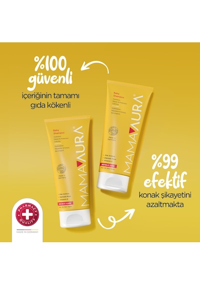 Mamaaura Göz Yakmayan Bebek Şampuanı - Baby Shampoo 200 Ml