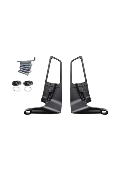 Alkan Mb H2 Kanat Ayna Büyük Model Ayna 8 Mm 10 Mm Ters Düz Tüm Motosikletler Uyumlu Çok Renkli