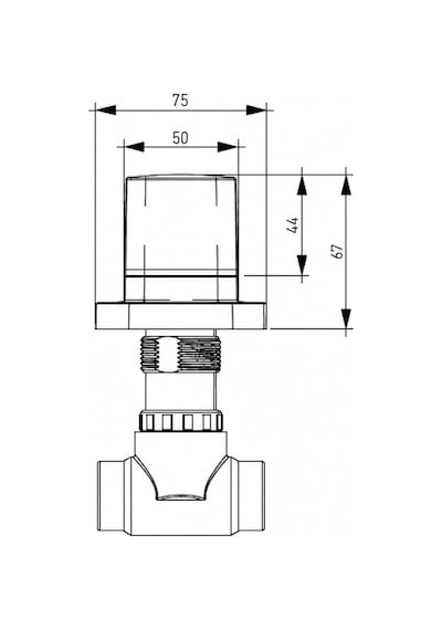 Bocchı Tula Ankastre Stop Valf Kare Krom 6150-0016