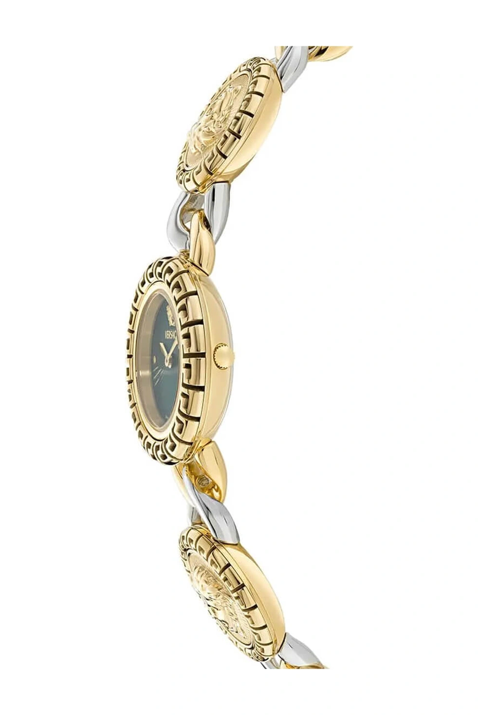 Versace Greca Stud Icon 28 Mm Quartz Saat Vrscve0q00125 Yeşil