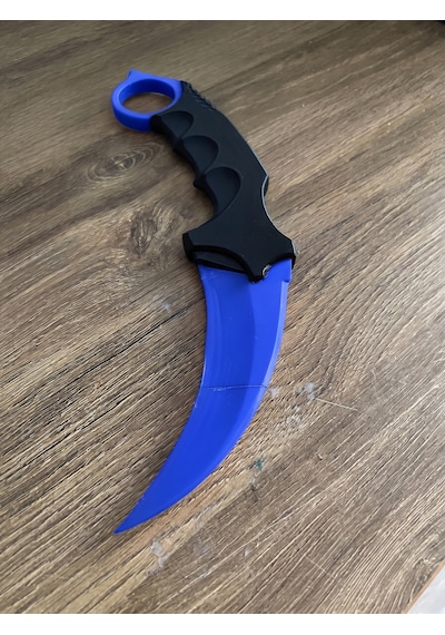 Riva Self 3d Baskı Farklı Renkler Taktiksel Parmak Halkalı Hobi Ve Dekoratif Maket - 16 Cm Mavi