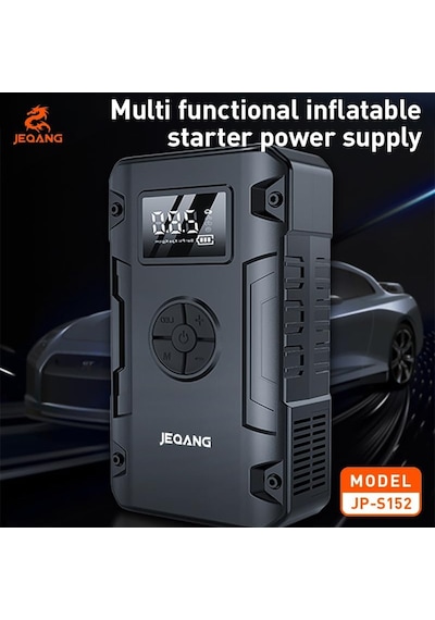 Araç Akü Takviye Cihazı Çok Fonksiyonlu Acil Çalıştırma Cihazı, Lastik Şişirme Kompresörü, 8000mah 29.6wh P Diğer