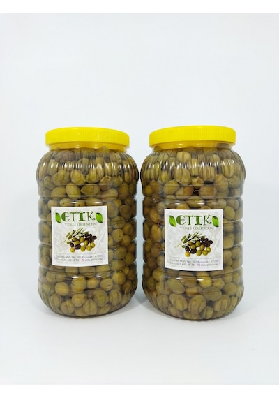 Etik Yerli Ürünler Manzalina Cinsi Kırma Tatlanmış Zeytin 2 x 3 KG