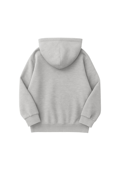 4'lü Kapüşonlu Basic Sweatshirt Seti - Düz Kışlık Şardonlu Kumaş Gri Lacivert Siyah Saks Mavi