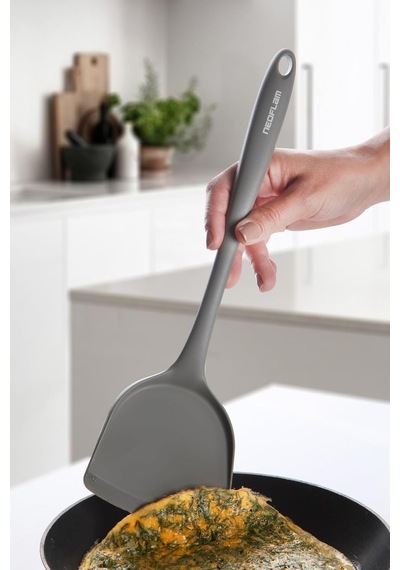 Neoflam Silikon Geniş Spatula Gri Diğer