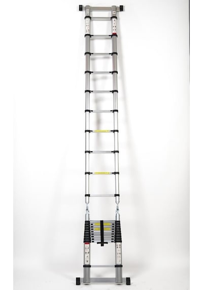 Cardilife 310 Cm +310 Cm -10+10 Basamaklı Alümınyum Teleskopik Merdiven - A Tipi Uzayan Merdiven 10+10