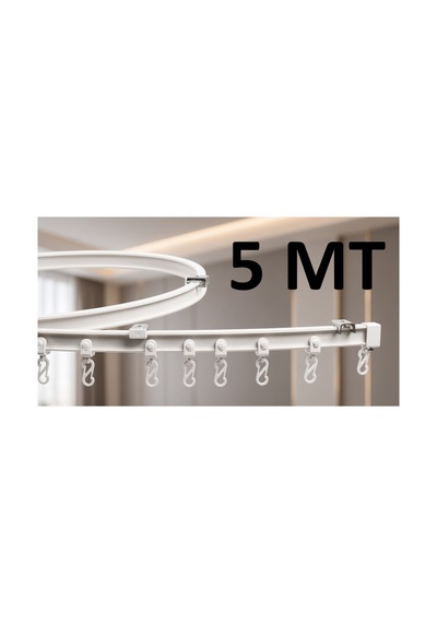 Esnek Oryantal Ray Kıvrılıp Bükülebilen Ray Oval Ve Kıvrımlı Camlar İçin Pratik Çözüm Beyaz5mt - 938330739 Beyaz5mt