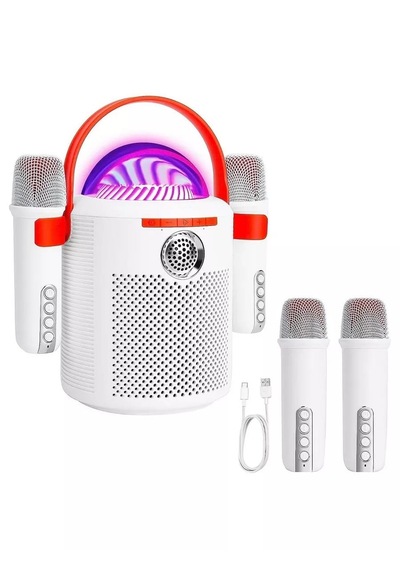 Erd Y13 Mikrofonlu Rgb Ledli Taşınabilir Bluetooth Hoparlör Çift Mikrofonlu Süper Bass