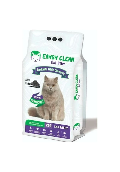 Eaysy Clean Spectacula Active Carbon Topaklaşan Bentonit Kedi Kumu 20 L