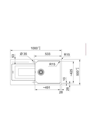 Franke Slate Grey Urban UBG 611-100 Tek Gözlü Granit Eviye Füme