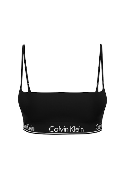 Calvin Klein Kadın Siyah Kare Yaka Bralet-13844 Siyah