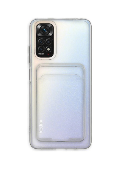Redmi Note 11 Kılıf Kart Şeffaf Silikon - Şeffaf İtdark25038