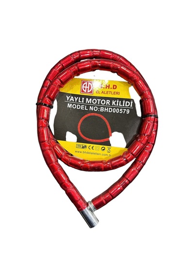 Yaylı Motor Kilidi 150cm Kırmızı