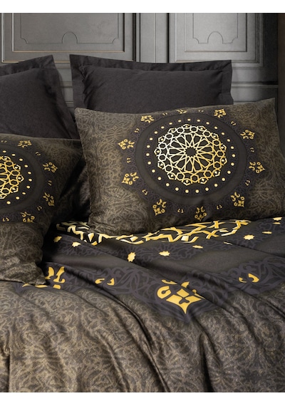 Cotton Box Palace Saten Çift Kişilik Nevresim Takımı Togay Antrasit