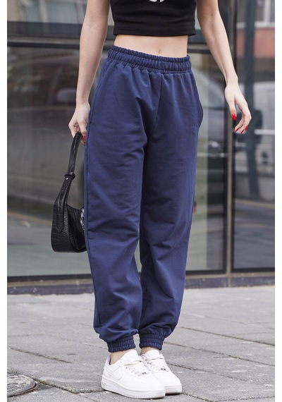 Madmext Lacivert Comfort Fit Basic Eşofman Altı Mg1635-lacivert Lacivert