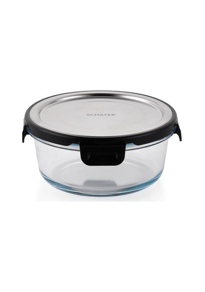 Schafer Retro Kilitli Saklama Kabı Yuvarlak 600 Ml-ınox Inox