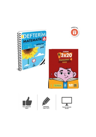 Arı 2027 6. Sınıf Matematik Akıllı Defter Ve Deneme Bigelio Yayıncılık