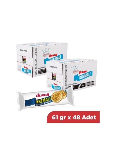 Ülker Kremalı Bisküvi 61 Gr X 48 Adet 2 Koli
