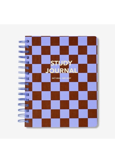Flying Tiger Bordo Kareli Çalışma Planlayıcı Defter Çok Renkli