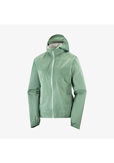 Salomon Bonatti Waterproof Kadın Yeşil Yağmurluk Lc2129100