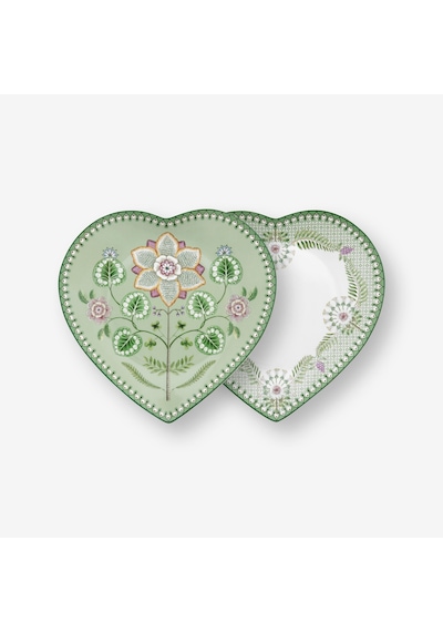 Pip Studio Yeşil Porselen Servis Tabağı 21,5 Cm
