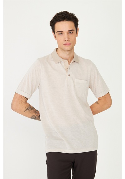 Taş Polo Yaka T-shirt Taş