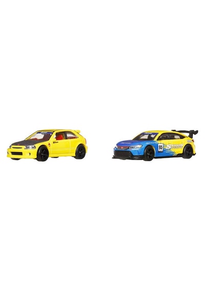 Hot Wheels 2'li Premium Araba Seti 99 Honda Cıvıc Type R & Hond Çok Renkli