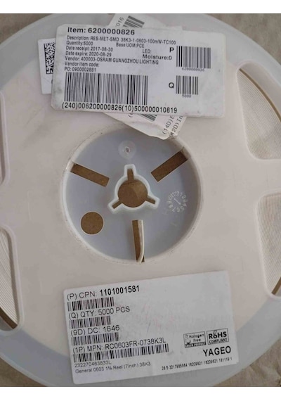 1101001581 100mw Osram Direnç 500 Adet