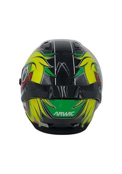 Arwic Çocuk Fullface Motosiklet Kaskı Ar931 Duck Güneş Vizörlü Ece-r 22.06 Siyah
