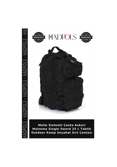 Hadpols Molle Sistemli Çanta Askeri Malzeme Single Sword 25 L Taktik Outdoor Kamp Seyahat Sırt Çantası Çok renkli