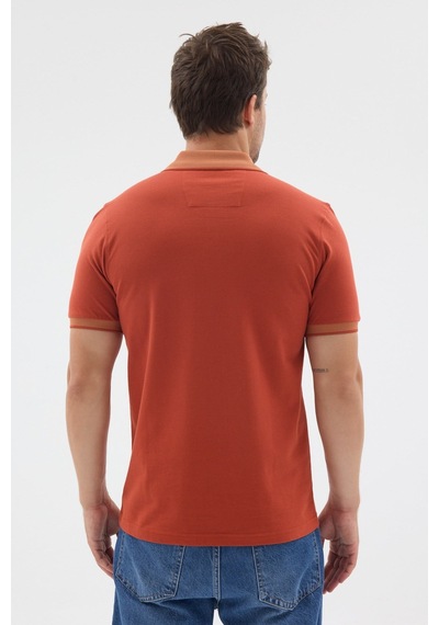 Tarçın Polo Yaka Pike Kısa Kol Slim Fit %100 Pamuk Tişört 1011260171