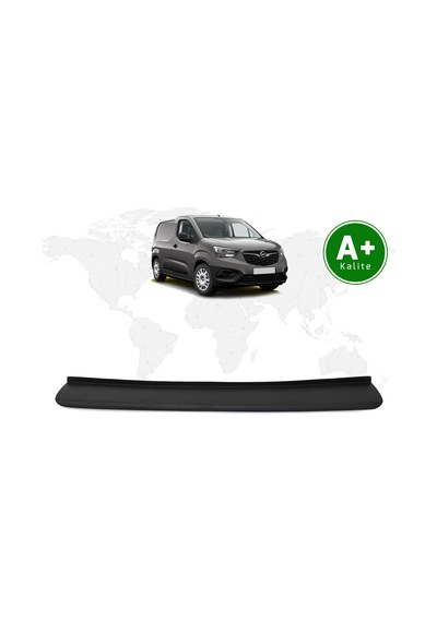 Opel Combo Panelvan Arka Tampon Eşiği Mat Siyah 2019 Model Ve Sonrası