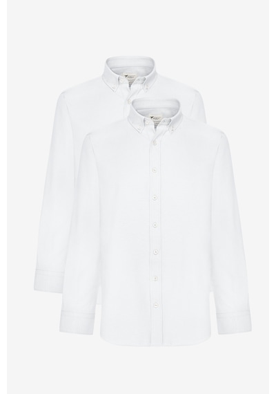 AC&Co / Altınyıldız Classics Erkek Beyaz 2'li Pamuklu Kolay Ütülenebilir Slim Fit Dar Kesim Oxford Gömlek Paketi Beyaz AC&Co / Altınyıldız Classics Erkek Beyaz 2'li Pamuklu Kolay Ütülenebilir Slim Fit Dar Kesim Oxford Gömlek Paketi Beyaz
