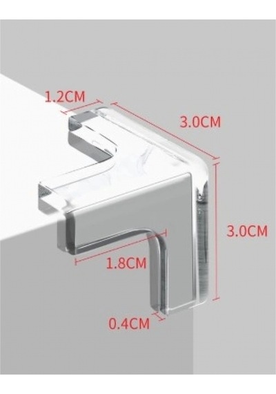 8'li Set Silikon Şeffaf Masa Kenarı Koruma Atı Belirtilmemiş Çok Renkli Cn Diğer
