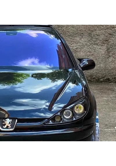 Sts Oto Aksesuar Peugeot 206 1998-2012 Uyumlu Batman Yarasa Ayna Kapağı Piano Black Abs Plastik (01)